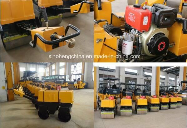 Road Machinery Mini Vibratory Road Roller with Double Drum Yzc4