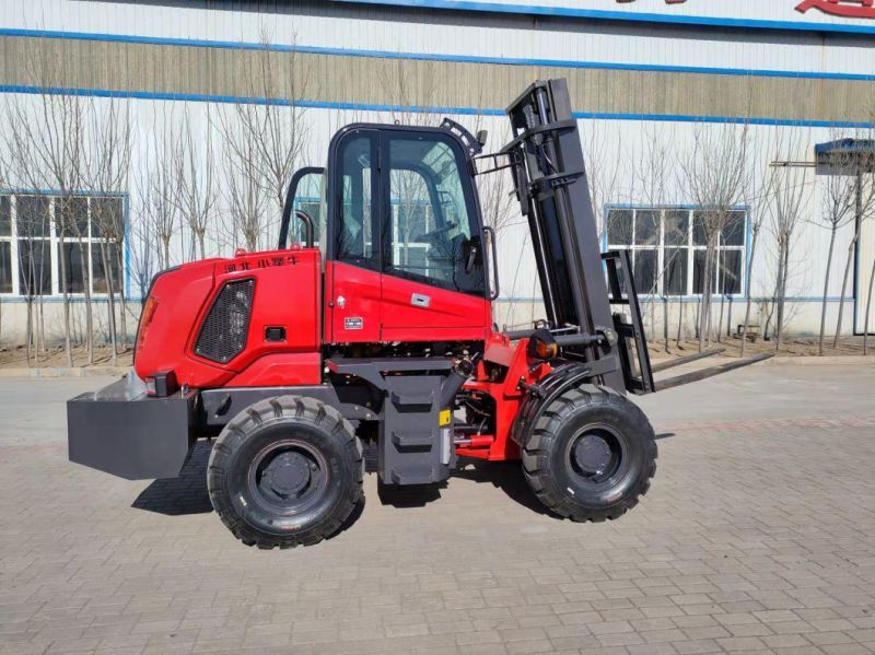 Strongbull 4WD Forklift with 3 Ton Rated Loading