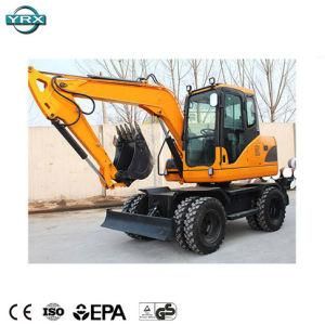 High Quality Yrx80-L China Wheel Excavator