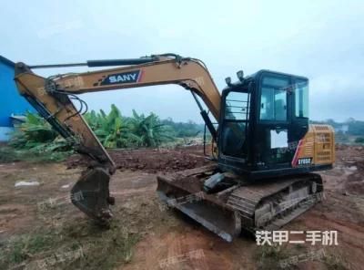 Used Mini Medium Backhoe Excavator Sany Sy75c Construction Machine Second-Hand