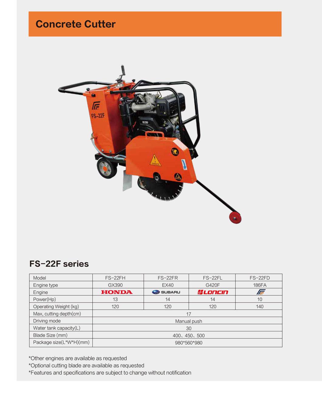 Floor Saw Machine Concrete Road Cutter Asphalt Cutter Saw Machine