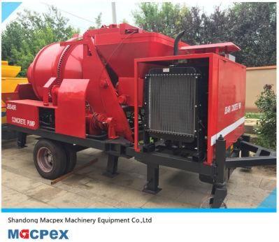 Electrical Pump Concrete Mixer of Trailer Type