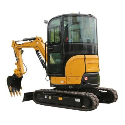 Factory Forwin Small Crawler Excavator 2.7 Ton Fw25u Cabin with CE and Leveling Bucket 500mm/Digger for Sale
