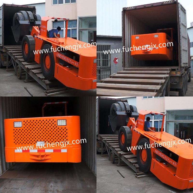 New 2 cbm diesel underground mining scraper with CE certificate