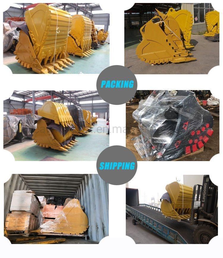 Mini Excavator Cat312 Width 1000mm Digging Bucket with Teeth Earthwork Rock High Quality Bucket