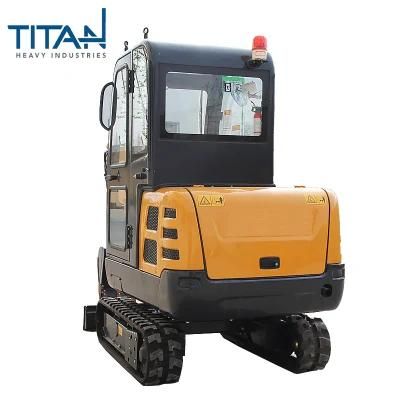 2.8km/H 0.06cbm TITANHI Nude in Container 3800*1050*2280mm bulldozer mini digger