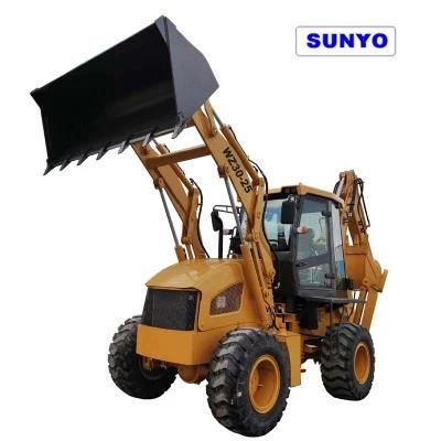 Sunyo Wz30-25 Model Backhoe Loader Is Wheel Loader and Mini Excavator as Best Construction Equipment