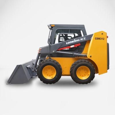 Lonking Top Quality Cost-Effective Mini Skid Steer Loader Cdm307/308/312