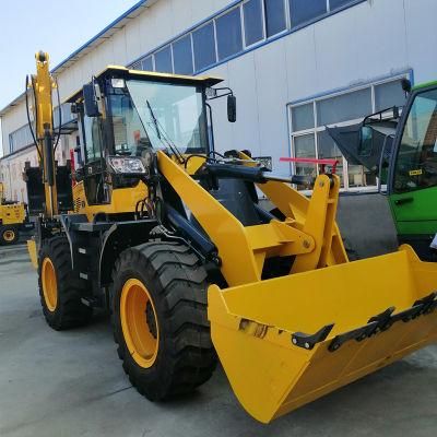 China Top Class Quick Hitch Backhoe Loader with Breaker Auger Mower