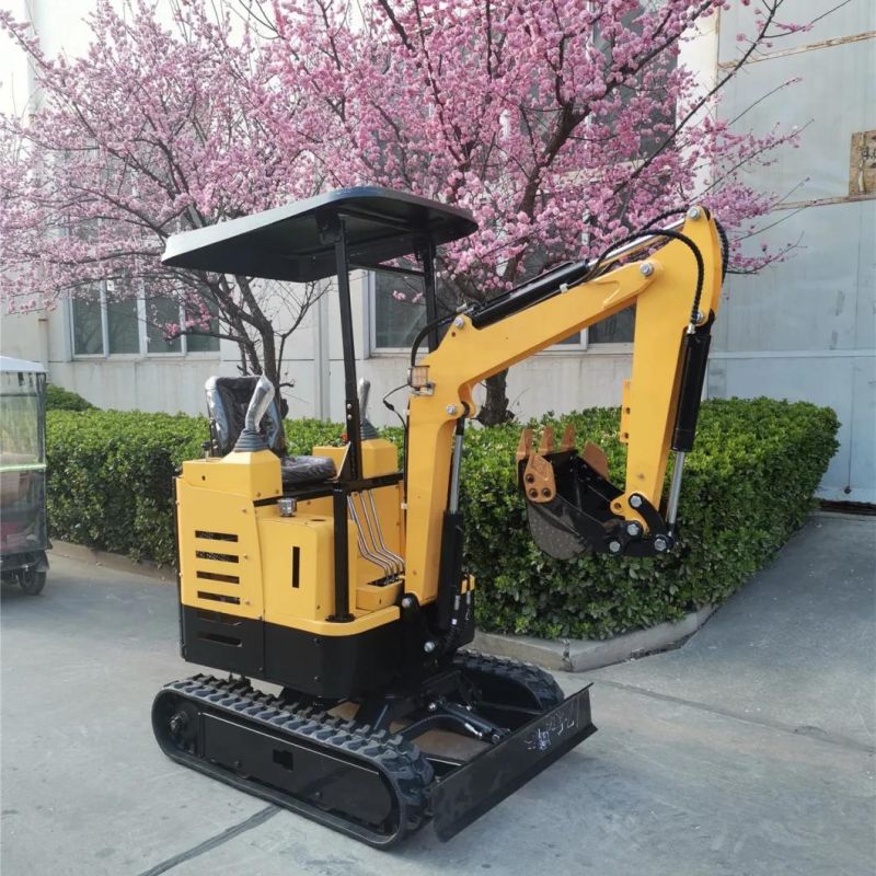 China Mini Digger Mini Bagger Shandong Ht17 Excavator Mini Agriculture Excavator Track for Sale