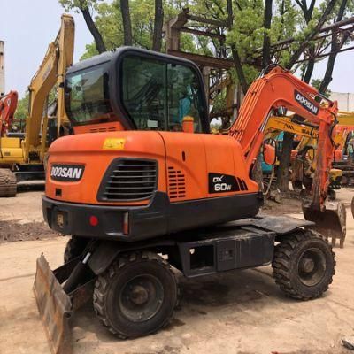Used Doosan Dx60W/Dx55/Dx150/Dx200/Dx160/Dx140W Wheel Excavator Dh225-7/Dh300-7/Dh150-7/Dh220-7 Excavator /Construction Machines