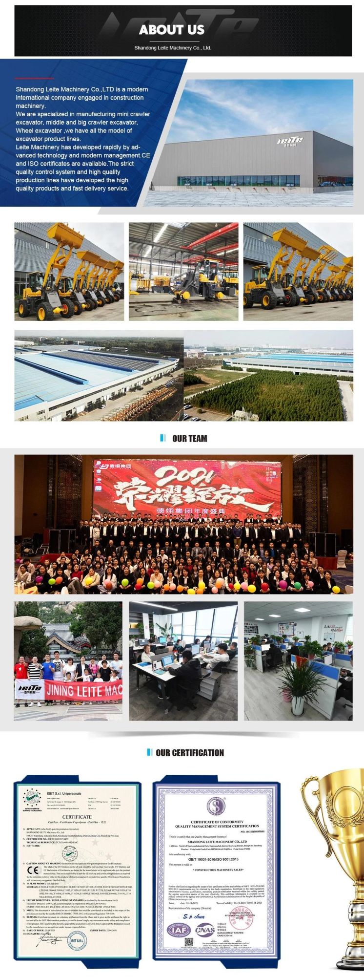 Mini Machine Front End Loader Brands Front Loader China Wheel Shovel Loader for Front End