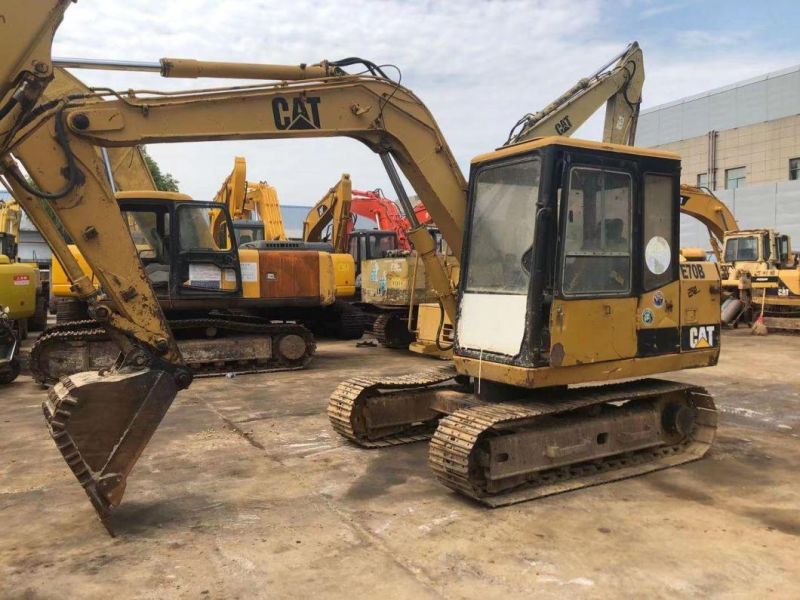 7t Used Caterpillar Mini Crawler E70b Excavator