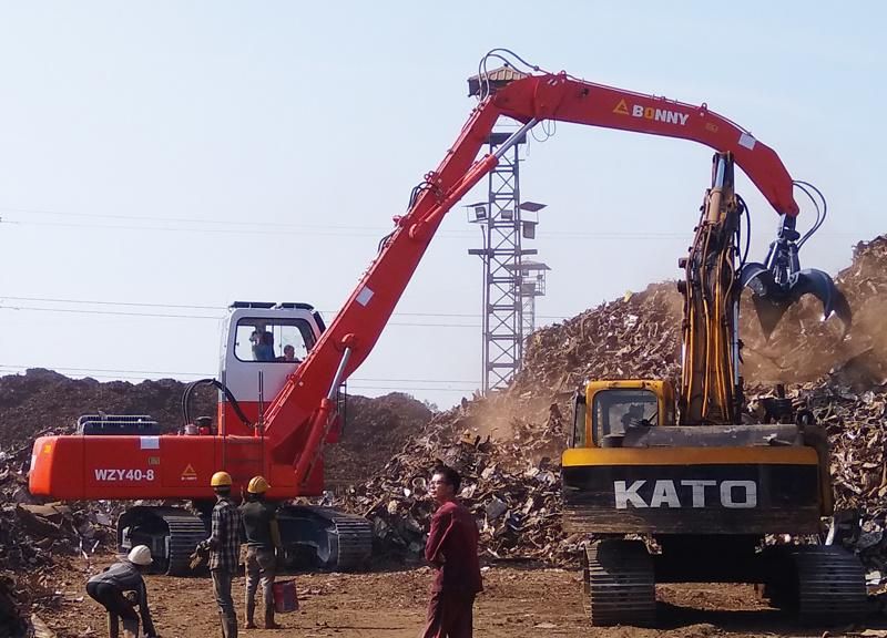 China Wzy40-8c Bonny 40 Ton Hydraulic Material Handler with Magnet Chuck
