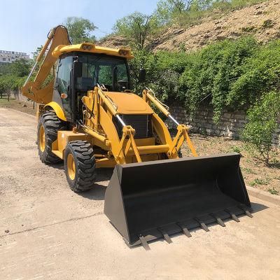 Excellent Configuration Flexib Brand Wheel Drive Mini Small Hydraulic Front End Loader and Tractor Backhoe Excavator Loader Fw388