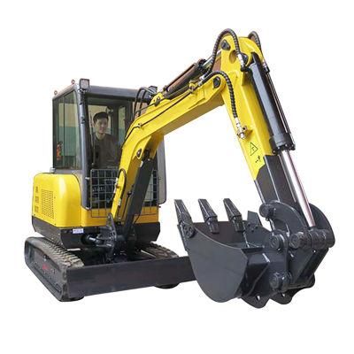 Shandong Excavator Construction Equipment 2.5 Ton Mini Track Digging Machine Mini Digger Price