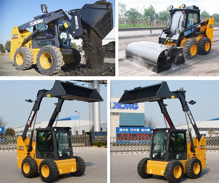 Snow Removal Equipments Xc760K Chinese Wheel Skid Steer Loader