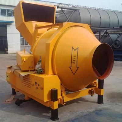 Factory Direct Sale Reversing Drum Diesel Type Hydraulic Tipping Hopper Concrete Mixer 350L for Sale