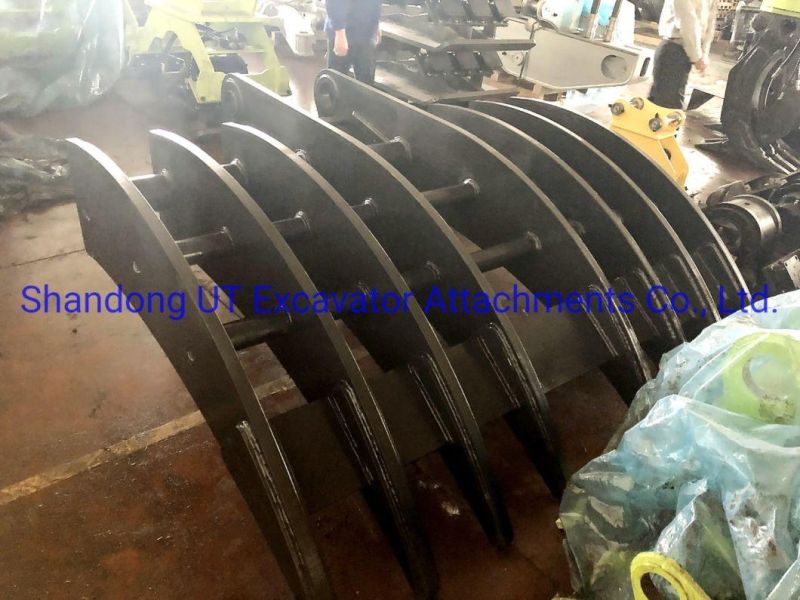 Root Rake Excavator Rake for 1-50t Excavator Tilting Root Rake