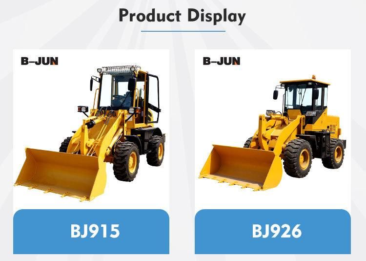 China Mini Wheel Loader 1500kg Loader Mini Specification