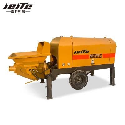 Factory Supply 50m3/H Electric Motor Concrete Trailer Pump Ready Mix Concrete Pump