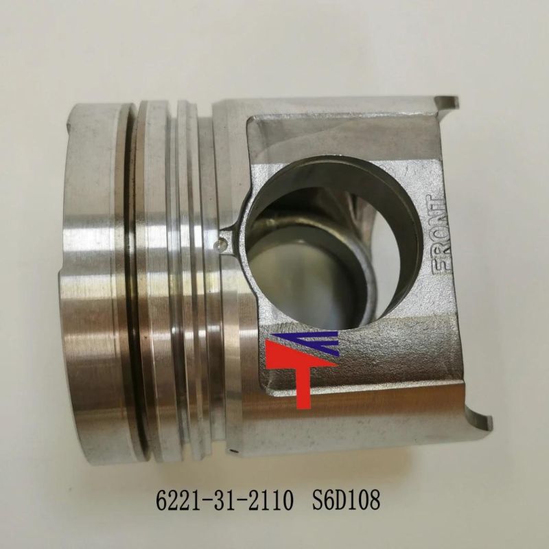 High Quality Diesel Engine Mechanical Parts Piston 6221-31-2110 for Engine Parts Wa380-3 PC220-6 6D108 S6d108 Generator Set