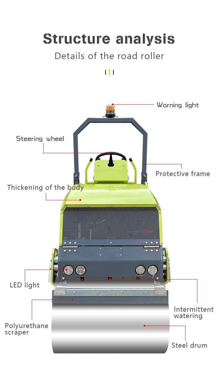 Walk Behind Road Roller, Rubber Tire Road Roller for Sale, Second Hand Road Roller