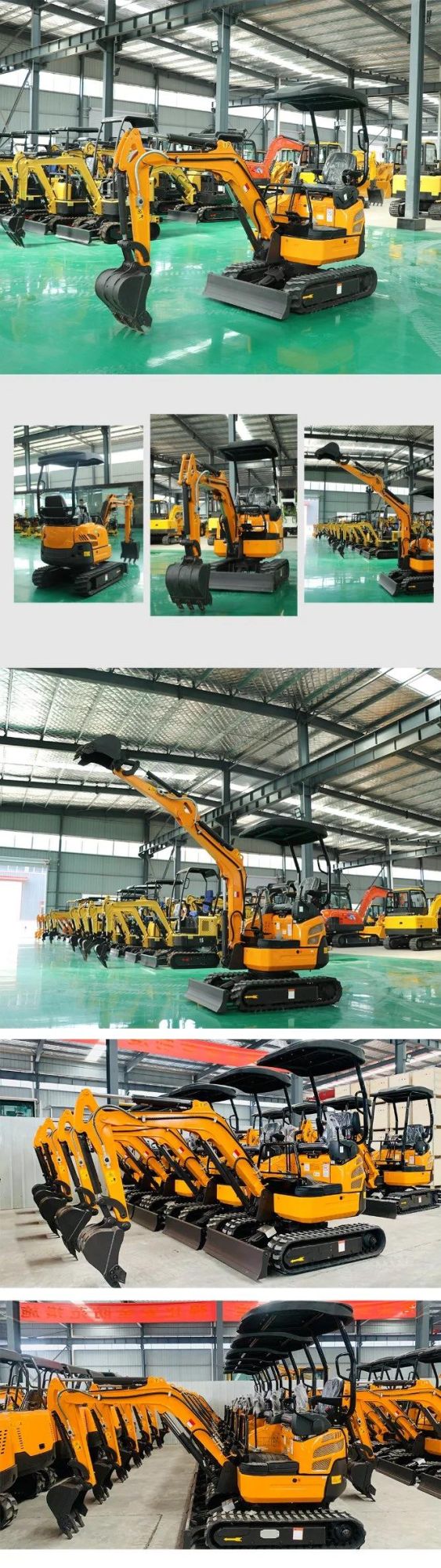New Chinese Price Multi Function Steel Rubber Wheel Tracks Towable Backhoe China 2 Ton Machine Small Mini Excavators