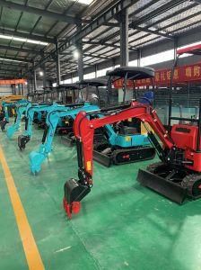 Mini Crawler Excavator, Towable Backhoe Loader Rubber Truck 1.6t 1.6ton 1600kg Mini Small Micro Digger