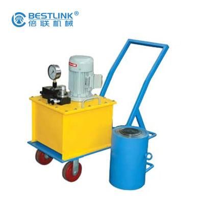 Double Acting Cylinders Stone Block Pushing Electric Hydraulic Jacks Machine