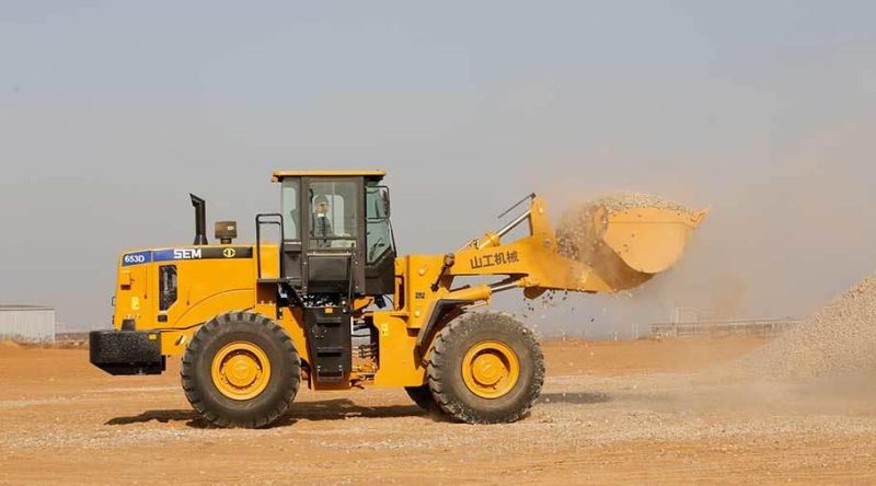 Sem Brand Bucket Loader 5ton Sem653D Wheel Loader with Rock Bucket