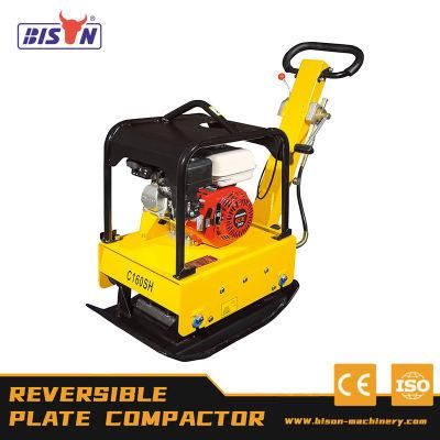 Bison 140kg Vibrating Plate Compactor with Gasoline Engine