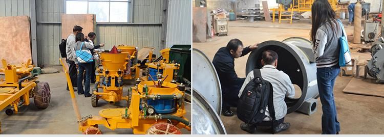 Diesel shotcrete gunning machine used for industrial kilns′s inner from China