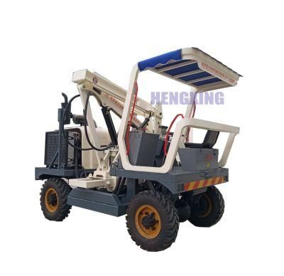 Drilling Piling Screwing Climbing King Pile Guardrail Post Driver Sale for Road Construction