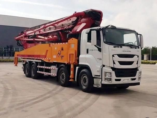 HOWO 8X4 Original 56m 58m 63m Concrete Diesel Pump Machine 58m Schwing Concrete Boom Pump Truck