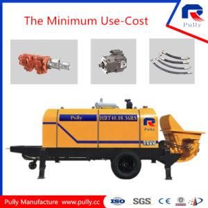 Pully Manufacture Diesel or Electric Kawasaki Main Pump Portable Concrete Pump (HBT40-08-56RS)
