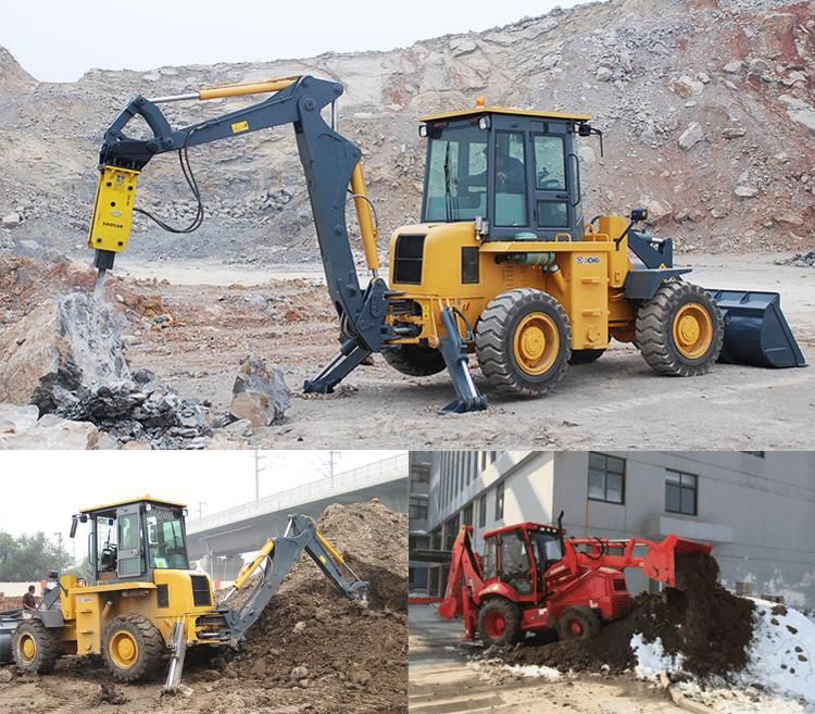 XCMG New 2.5 Ton Small Mini Backhoe Loader Tractor Xc870HK Hot Sale