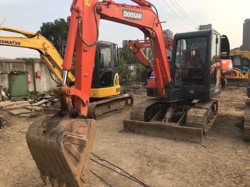 6t Used Doosan Dh60 Crawler Excavator Dh60-7 Mini Excavator