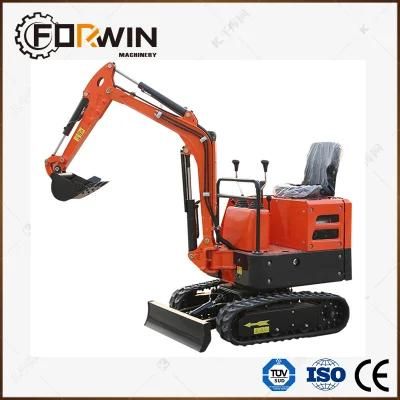 Construction Machinery Equipment Fw15D Mini and Small Hydraulic Backhoe Rubber Crawler Belt Track Excavators for Sale