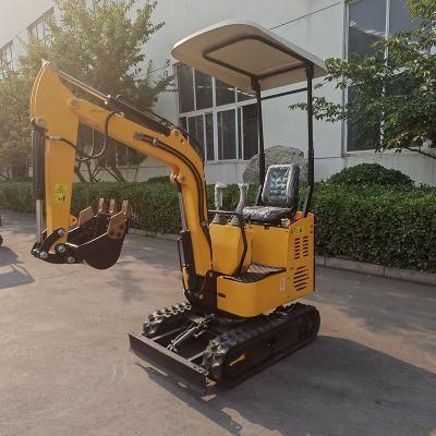 Fast Shipping CE Euro 5 Low Price 1 Ton Mini Excavator with Pallet Fork