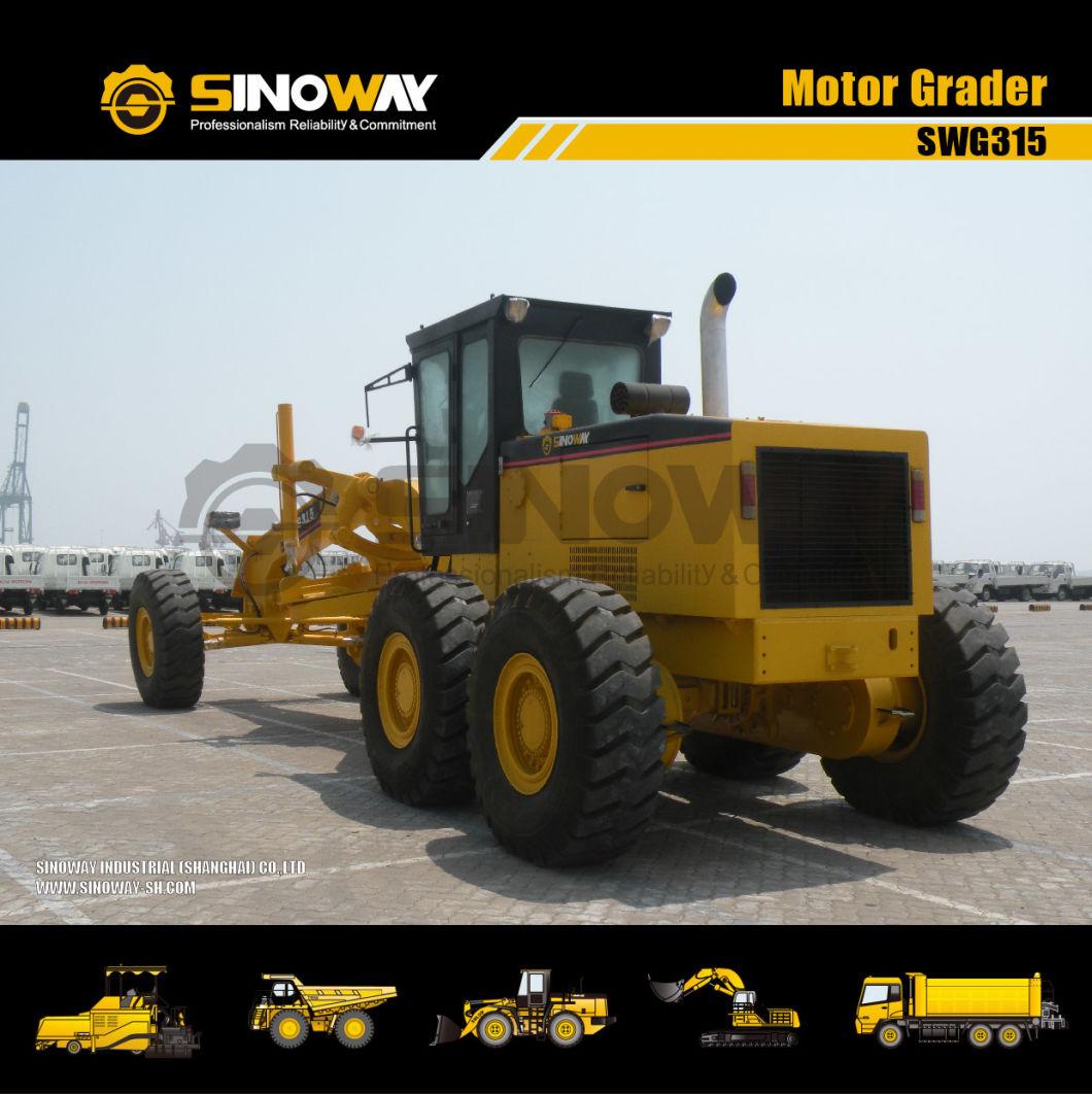 High Efficiency 315HP Mini Motor Grader with Zf Transmission for Sale