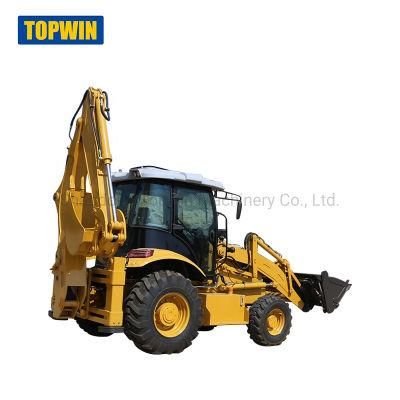High Performance Hydraulic Wheel Type Front End Excavator Backhoe Loader for Sale
