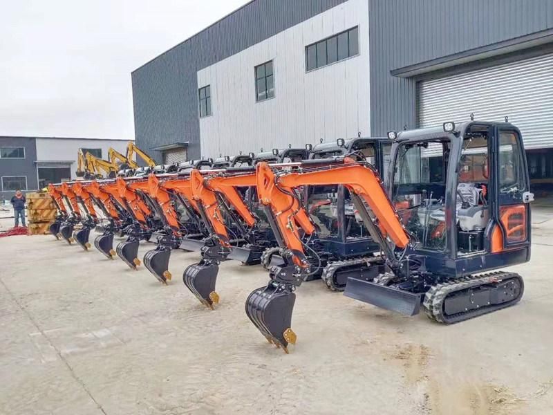 China Manufacturer Hightop Ht18 Ht20 Ht22 Mini Bagger/Mini Excavator with Euro5/EPA Kubota Engine