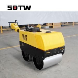 0.7 Ton Mini Walk-Behind Double Drum Vibratory Roller Compactor Roller Cheap Mini Road Roller for Sale
