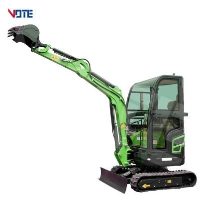 Cheaper Price 1000kg 2000 Kg 2.0 Ton Hydraulic Mini Excavator Digger Loader Chinese Mini Excavator for Sale