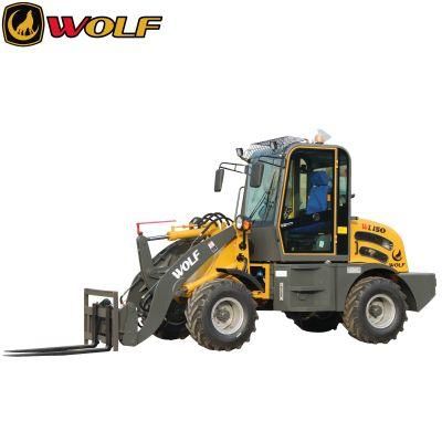 Mini Dumper Zl15f Skid Steer Wheel Loader with Construction Equipment