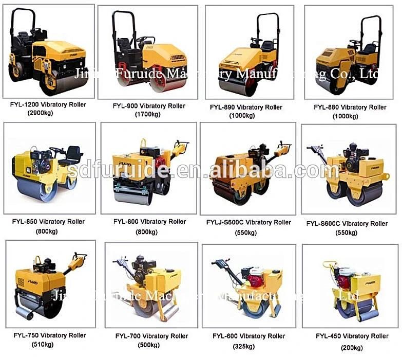 Vibratory Tandem Roller Roller Vibratory Roller Compactor for Sale Fyl-860