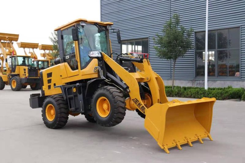 Shandong Dingyuan Factory 0.7m3 1500kg Mini Small Wheel Loader Zl18