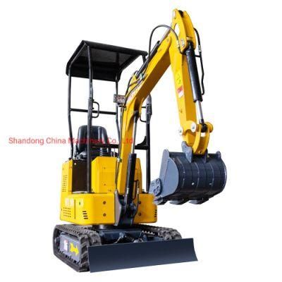 China Manufacturer Chinese Supply Factory Direct Sale Garden Trench Digging Hydraulic Full Automatic Crawler Excavator Machine