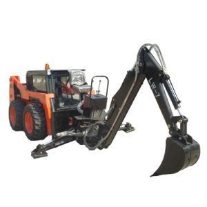 Small Skid Steer Front Loader, Skid Steer Loader Mini Loader Backhoe Loader with Low Price